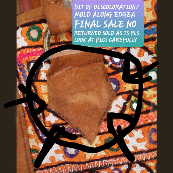 Boho Artisan Embroidered boho Hippie handmade bag Patchwork banjara ethnic zari - Picture 13 of 16